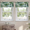 thumbnail image 2 of LALILO Kitchen Curtain Valance Computer Scottish Castle Rod Pocket Window Curtain 52"x 18" Set of 2, 2 of 7