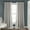 Light Gray, variant on Lush Decor Rosalie Faux Linen Delicate Lace Edge Light Filtering Window Curtain Panel, White, 54" x 120" (2 Panels)