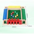 thumbnail image 2 of Shut The Box Game Wooden (2-4 Players) with Dices for Classroom, Home, Party and Pub, Math Games Classics 4 Sided Tabletop Version Easy to Learn for Family (Small 1 Pack), 2 of 14