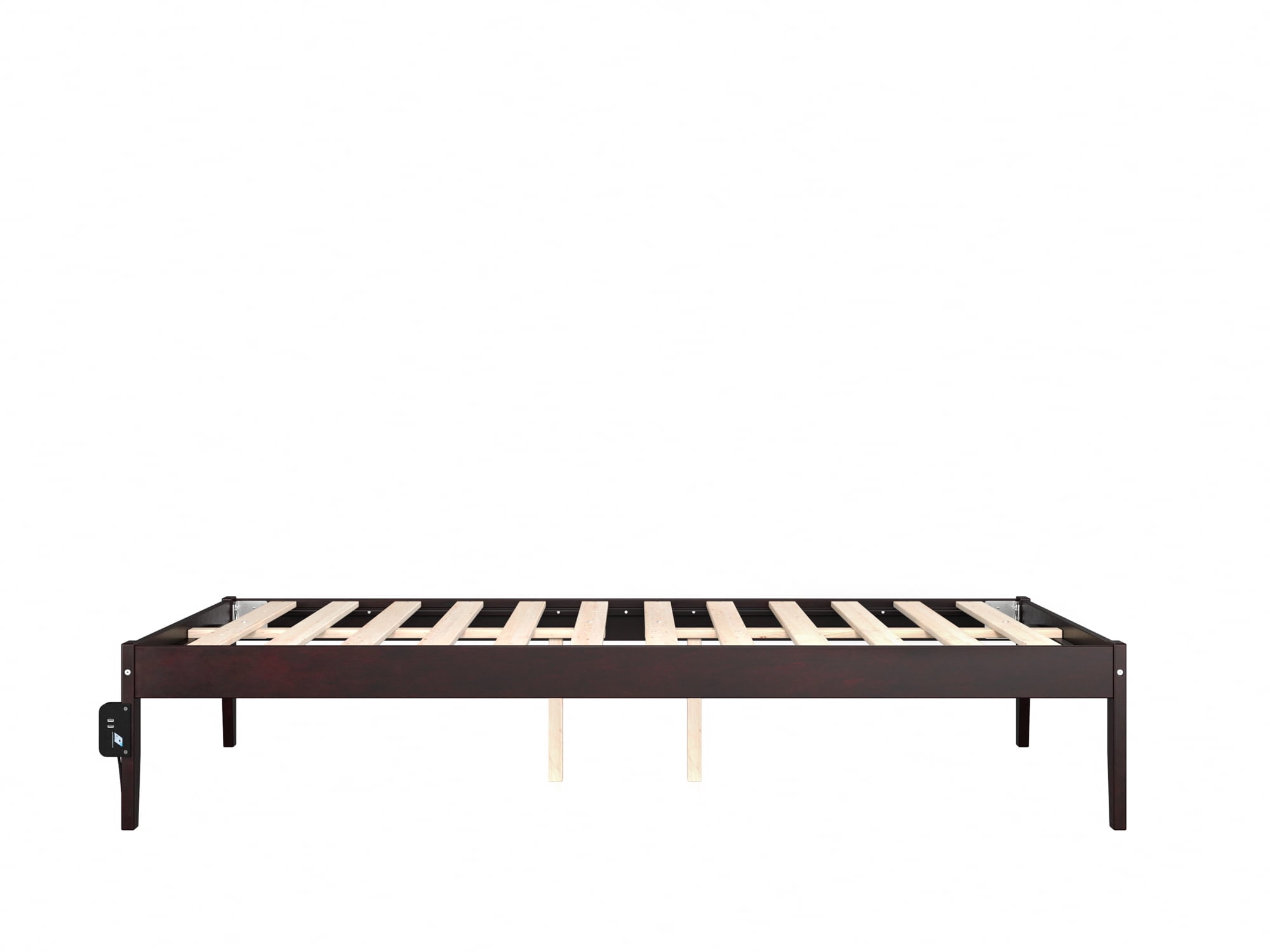 AFI Colorado 14" Wood Platform Bed Frame with 2 USB Ports, Full, Espresso