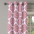 thumbnail image 3 of Ambesonne Purple Mandala Grommet Curtain, Lotus Essence, 50" x 54", Lime Green Fuchsia, 3 of 6