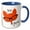 Blue/White, variant on 3drose, Zero Fox Given, 15oz Mug