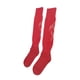 thumbnail image 3 of Qarigey 1 par de calcetines deportivos de fútbol sobre la rodilla, toalla de algodón, mallas inferiores, medias de fútbol, adultos, hombres, Medias Rojo, 3 of 6