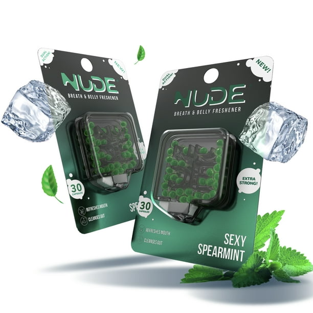 NUDE Breath Mints for Bad Breath Sexy Spearmint Breath Freshener