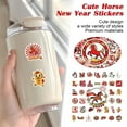 thumbnail image 5 of 61Pcs Lunar New Year Stickers Year of the Horse Decorative Decals for Water Bottles Laptops and Greeting Cards Festive Holiday Party Supplies, 5 of 6
