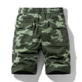 thumbnail image 3 of Lilgiuy Biker Shorts for Men Summer Camouflage Outdoors Casual Have Pockets Button Zipper Drawstring Sport Shorts Pants Training Fishing Jogger Clearance, 3 of 3