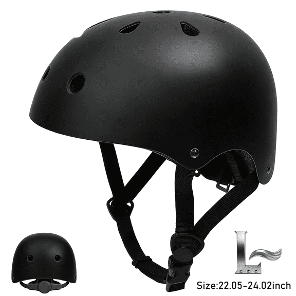 Yuphony Adult Bike Helmet Adjustable Helmet for Men and Women Multi-Sport Helmet for Bicycles Skateboarding Scooter and Balance Bike Blck
