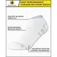 thumbnail image 2 of Body Glove Girls' Socks - 10 Pack Performance Cushion Athletic No Show Ankle Socks, 2 of 7