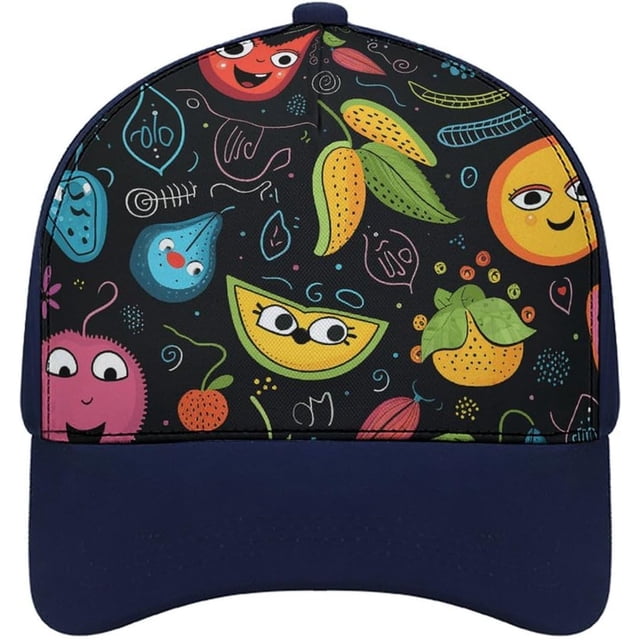 Fruits and Butterflies Baseball Cap Classic Golf Cap Soft Dad Hat Multicolor Adjustable Low Profile Hat Unisex
