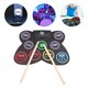thumbnail image 3 of 1 juego de batería electrónica para niños y adultos, juego de práctica de batería, instrumento de juguete para regalo de cumpleaños, 3 of 8