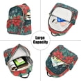 thumbnail image 5 of FORMRS Mini Backpack Purse for Women Travel Daypack Casual Shoulder Bag, Christmas Poinsettia, 5 of 7