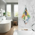 thumbnail image 2 of Yayeee 100% Cotton Hand Towels for Bathroom 16" x 28" Soft Absorbent Kitchen Towel, Minimalist Triangles, 2 of 7