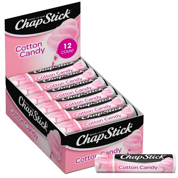 Crema hidratante para labios ChapStick Cotton Candy, paquete de 12