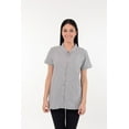 thumbnail image 5 of Post Mastectomy Band collar shirt with Drain pockets Camisole for Drain Management Systems Size: Large, Color: Gray, 5 of 6