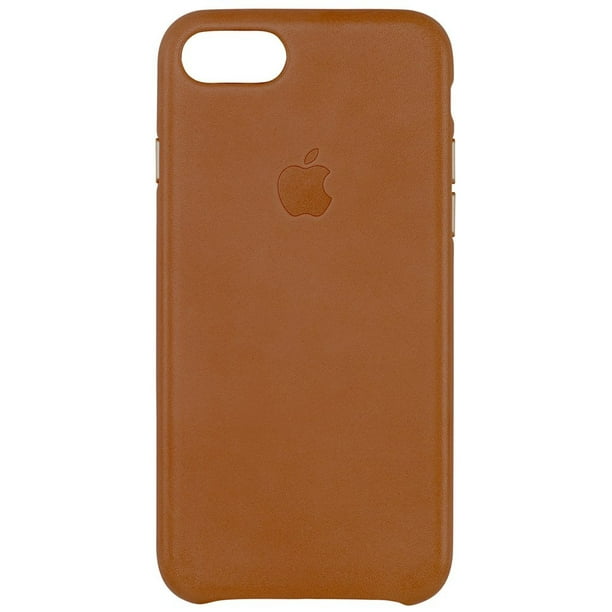 Onophoudelijk Gemakkelijk Hiel Apple Leather Case for iPhone 7 - Saddle Brown - Walmart.com