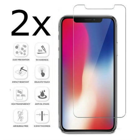 [2-Pack] Premium Tempered Glass Screen Protector For iPhone 8 Plus (Anti-Scratch, Anti-Fingerprint, Bubble Free)