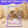 thumbnail image 6 of Ambifirner 5-Level Kids Gymnastics Bar - 35"-51" Adjustable Training Bar with 140lbs Capacity, Steel Triangular Frame & Foldable Design for Home Gym (Ages 3-9, Purple), 6 of 7