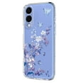 thumbnail image 2 of Compatible with Samsung Galaxy S25 Edge Case Clear with Flower Design, Cute Soft Silicone TPU Floral Aesthetic Women Girls Transparent Protective Shockproof Anti-Scratch Anti-Yellow Phone Cover, A, 2 of 9