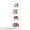 White, variant on LEYAOYAO Industrial Bookshelf 4-Tier Tall, Storage Bookcase for Small Spaces, Modern Shelf for Home Office, Wood