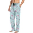 thumbnail image 5 of HPINK-T Pink Flamingo Pajama Pants Mens Lounge Pants Lightweight Men Pajama Bottoms with Drawstring & Pockets, 5 of 13