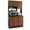 Black, variant on Costway 71" Tall Kitchen Pantry Buffet Hutch Freestanding Storage Cabinet 4 Doors White