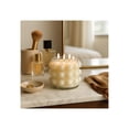 thumbnail image 3 of Decorative Bubble Glass Scented Candle for Men and Women - Stylish Large Votive Candle for Indoor and Outdoor Home Decor - Ideal for Living Room, Bedroom, and Bathroom Decor - 7", Ivory, 3 of 12