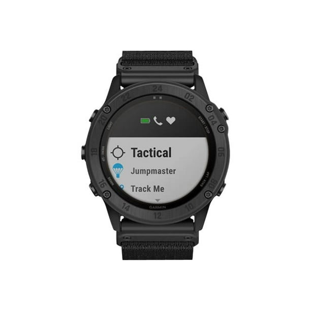 Forbedre katalog Messing Garmin Tactix Delta - Solar Edition - Black DLC - sport watch with band -  nylon - wrist size: 5 in - 8.27 in - display 1.4" - 32 GB - Wi-Fi,  Bluetooth, ANT+ - 2.43 oz - Walmart.com