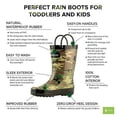 thumbnail image 2 of Oaki Kids Waterproof Rain Boots with Easy-On Handles, 2 of 3
