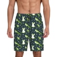 thumbnail image 1 of Fotbe Green Frogs Pantalones Cortos de Pijama para Hombre, Ropa de Dormir, Pantalones de Pijama Cortos para Hombre-XX-Large, 1 of 6