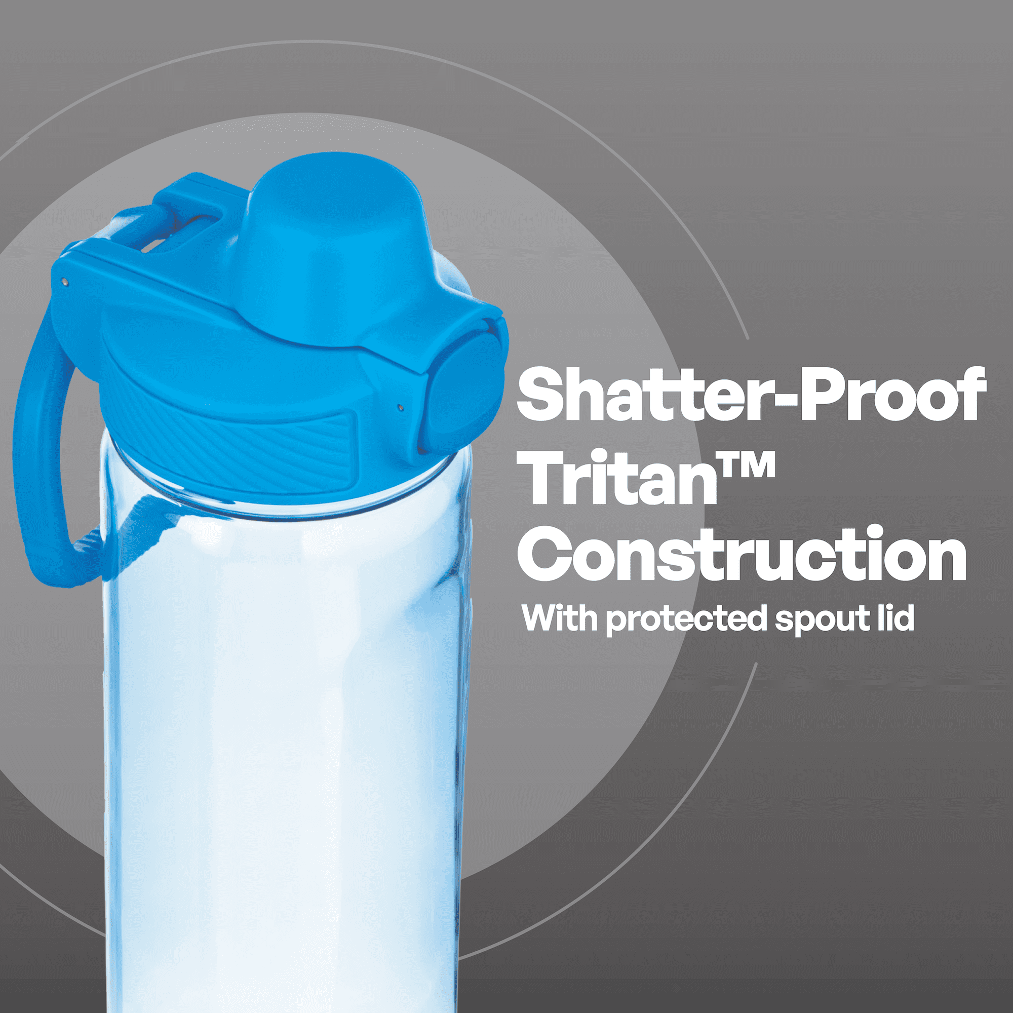 TAL 20oz Tritan Ranger Lock Water Bottle, Blue