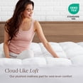 thumbnail image 4 of Bare Home Pillow-Top Mattress Pad for College Dorms, Reversible Topper, Twin XL, 4 of 10