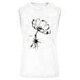 thumbnail image 5 of Babysbule Womens Tank Tops Women Floral Printing Tank Fit Round-Neck Sleeveless Block Shirts Tunic Tee Tops, 5 of 6
