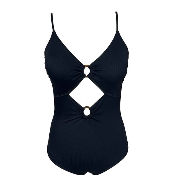 Traje Baño Ocean Pacific para Mujer, Tacto Suave, Negro, Talla EG