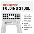 thumbnail image 2 of Foldable Step Stool – Holds Adults up to 300 Lbs, Best for Kitchen & Bathroom – Collapsible, Portable, Lightweight Stepping Stool with Sturdy, Non-Slip Design – White, 15” 15 Inch, 2 of 7