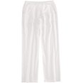 thumbnail image 3 of Hfyihgf Mens Casual Elastic Waist Drawstring Pants Cotton Linen Baggy Lounge Pants Beach Trousers with Pockets(White,L), 3 of 6