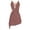 Coffee, variant on Lyrical Dance Dress for Women Sleeveless Irregular Skirt Leotard Dress for Figure Skating Competitions Burgundy S