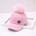 thumbnail image 1 of Doitbest-Gorras de béisbol para padres e hijos, sombrero de invierno con pompón de piel, ajustable, informal, Snapback Fivean unisex, 1 of 2