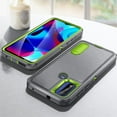 thumbnail image 4 of Decase Heavy Duty Case for Motorola Moto G Stylus (2023), Military Grade Drop Proof Protection Shockproof Rugged Kickstand Hybrid Phone Cover for Motorola Moto G Stylus (2023),Gray+Green, 4 of 8