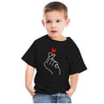 thumbnail image 4 of Wavsuf Kids T-Shirts Girls and Boys Solid Printed Casual Summer Black Shirts Size 5-6 Years, 4 of 4