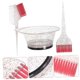 thumbnail image 2 of Juego de brocha y recipiente para teñir el cabello con cerdas de nailon flexibles, kit de coloración reutilizable para salón y hogar., 2 of 5