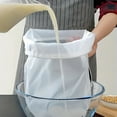 thumbnail image 5 of Nut Bag Strainer 18 x 12 Inch Cheesecloth Bags for Straining Nylon Cheese Cloth Bags Reusable Nut Milk Bag 200 Mesh Fine Mesh Bag for Straining Fruit Juice Cheese Coffee Tofu Yogurt Tea, 5 of 9