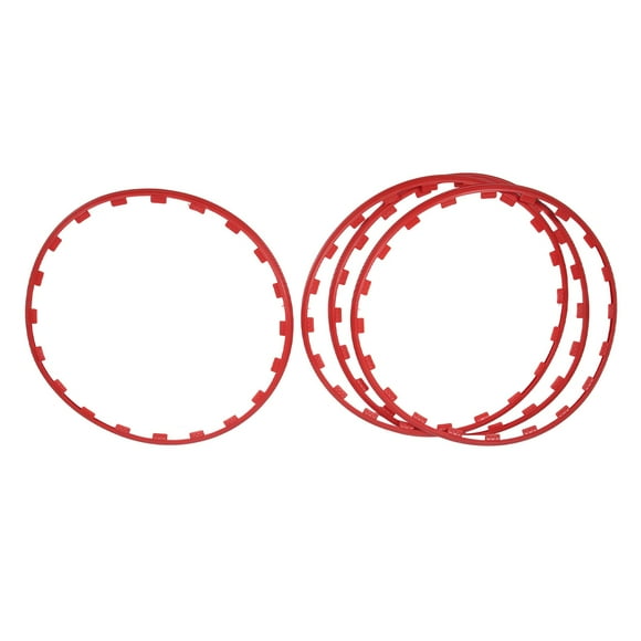 4Pcs Wheel Rim Ring, Stylish Sturdy Wheel Edges Trim Protector Ring for 19 Inch Wheels, Model Y Replacement, Universal for Cars and Trucks