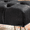 Black, variant on Weston Home Addison Upholstered Bench, Black