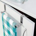 thumbnail image 3 of Toallero moderno con ganchos para baño y cocina, toallero de acero inoxidable cepillado en gabinete 36,5*6cm, 3 of 5