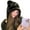 Black, variant on Lovely Bear Hat Cozy Plush Headgear Outdoor Activity Hat Travel Friendly Hat