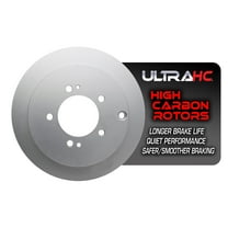 UltraHC Coated High Carbon Brake Rotor, Rear UR001910, Chrysler Town & Country 2016-2008