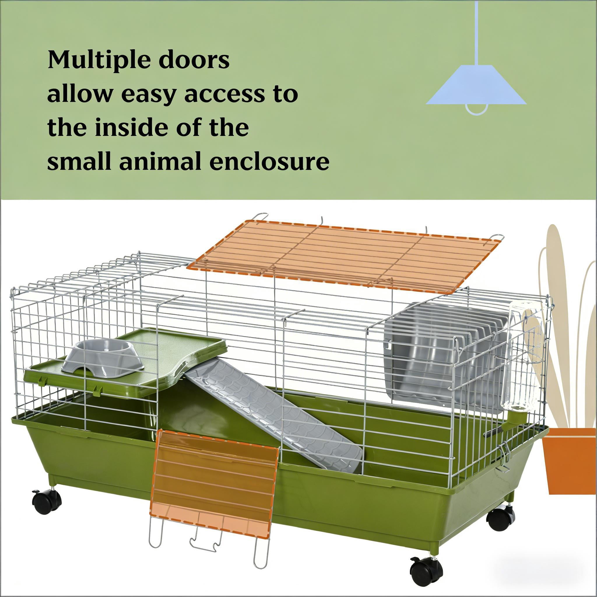 Spacious Animal Cage, Pet Play House Small Animal Cage