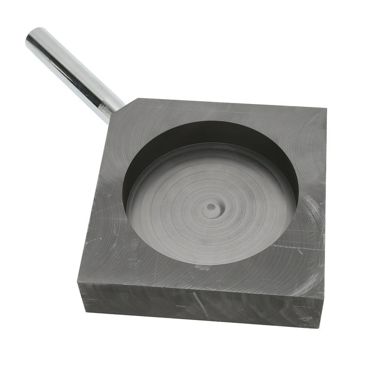 Graphite Ingot Mold, High Density Graphite Mold Inner Round Sturdy Durable  High Temperature Resistance For Silver For Hardware For Gold 