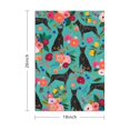 thumbnail image 3 of 6 Pcs Funny Kitchen Towels,Doberman Dog Pattern with Flowers Microfiber Dish Towels,Kitchen Tea Towels,Kitchen Towel Set (18" X 26"), 3 of 3