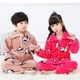 thumbnail image 4 of Pijamas gruesos de franela para niños y niñas, cárdigan de manga larga con solapa, para otoño e invierno, navidad, 4 of 4